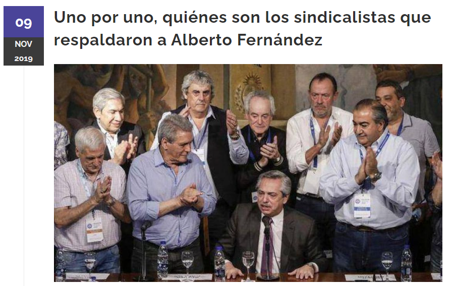 Sindicalistas que respaldan a Alberto Fernandez 2019.png
