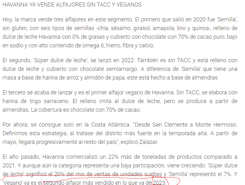 vegano se afianza como segundo alfajor mas vendido de havanna y aun no salio al mundo ojo ahi.png