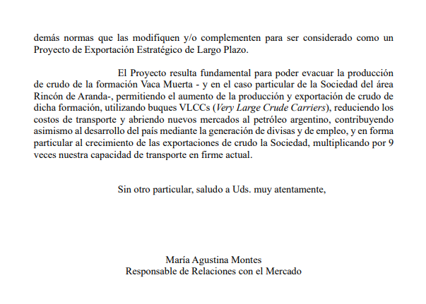 Hecho Relevante, Pampa Energía 2.png